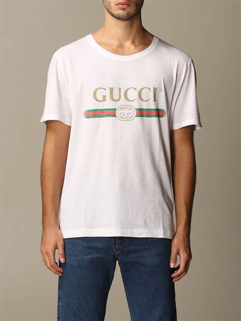 t shirt gucci uomo non originale|gucci t shirt men's outlet.